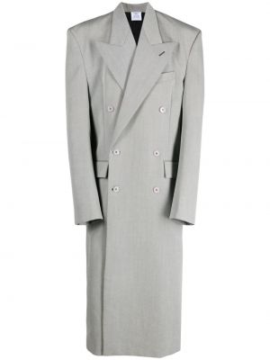 Kabát Vetements šedý