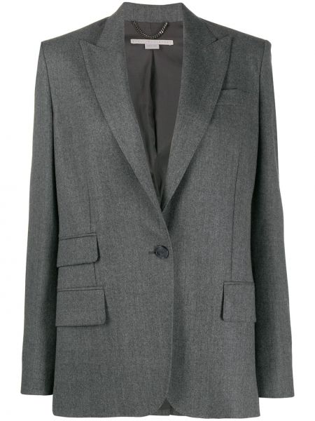 Blazer con botones con bolsillos Stella Mccartney gris