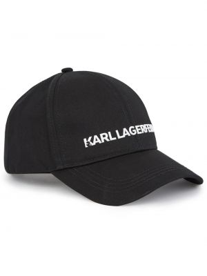 Памучна шапка с козирки Karl Lagerfeld