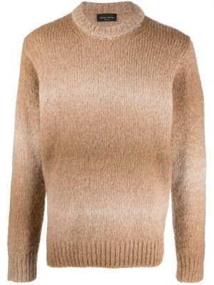 Gradienta krāsas džemperis alpakas Roberto Collina brūns