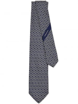 Jedwabny krawat żakardowy Ferragamo