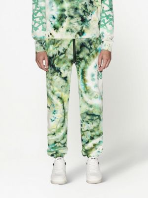 Pantalon de joggings en coton à imprimé tie dye Amiri vert