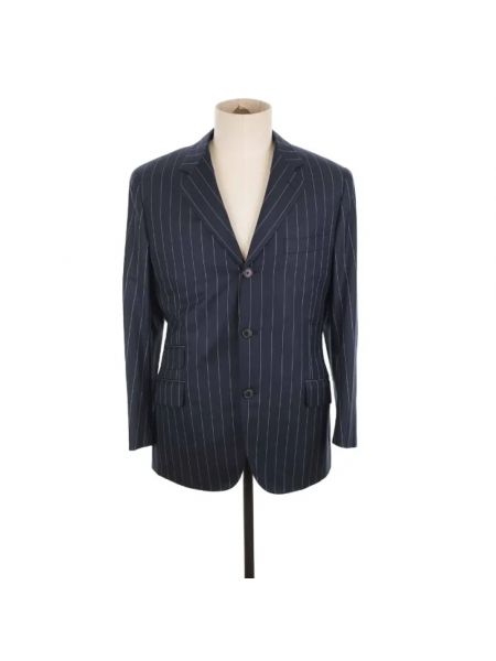Niebieska kurtka wełniana Hermès Vintage