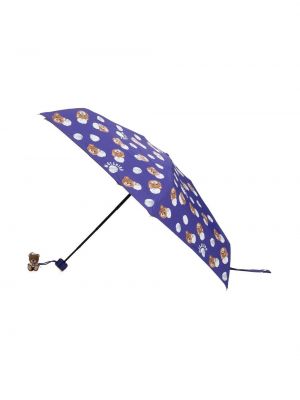 Regenschirm mit print Moschino lila