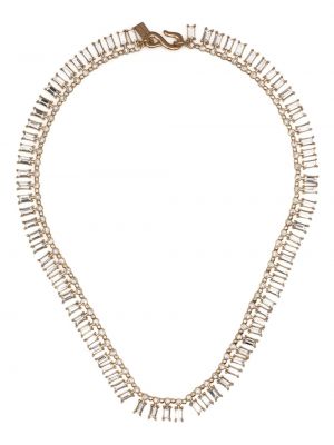 Ogrlica s kristali Kenneth Jay Lane zlata
