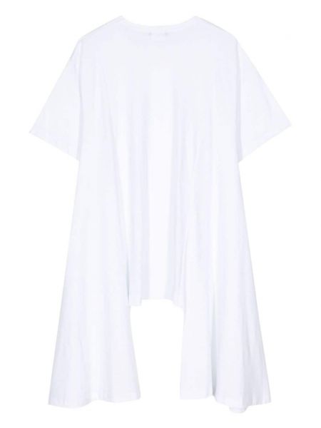 T-shirt aus baumwoll mit drapierungen Comme Des Garçons Homme Plus weiß