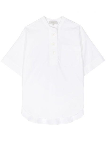 Памучна риза Lee Mathews бяло