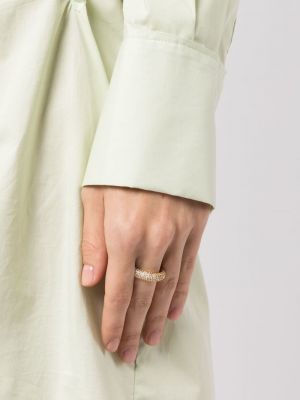 Křišťálový prsten s perlami Pearl Octopuss. Y zlatý