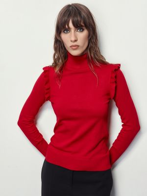 Jersey de tela jersey Sfera rojo