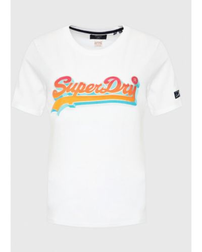 T-shirt Superdry blanc