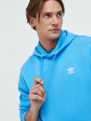 Geacă cu glugă Adidas Originals albastru