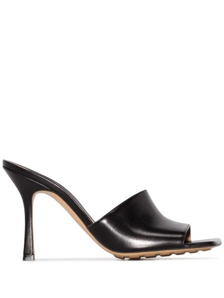 Sandály s otevřenou špičkou Bottega Veneta černé