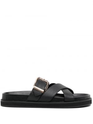 Kožené sandále Senso čierna