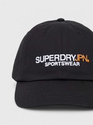 Pamučna kapa Superdry crna