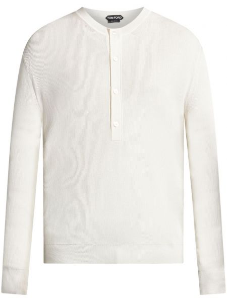 Pull col rond Tom Ford blanc