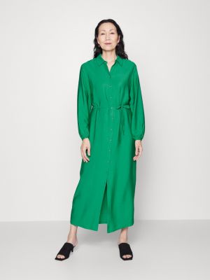 Платье-рубашка Another Label зеленое