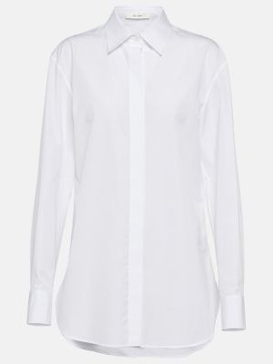 Βαμβακερό πουκάμισο κασμίρ The Row λευκό