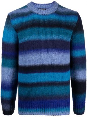Плетен пуловер Dondup синьо