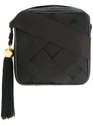 Чанта за ръка с ресни Chanel Pre-owned черно