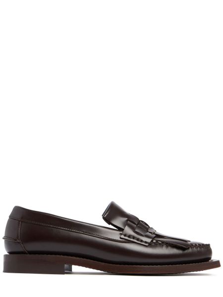 Skinn loafers Hereu brun