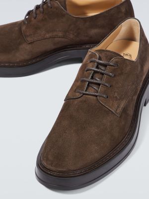Zapatos brogues de ante Tod's marrón