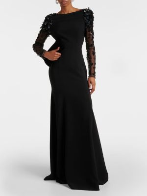 Sukienka długa Jenny Packham czarna