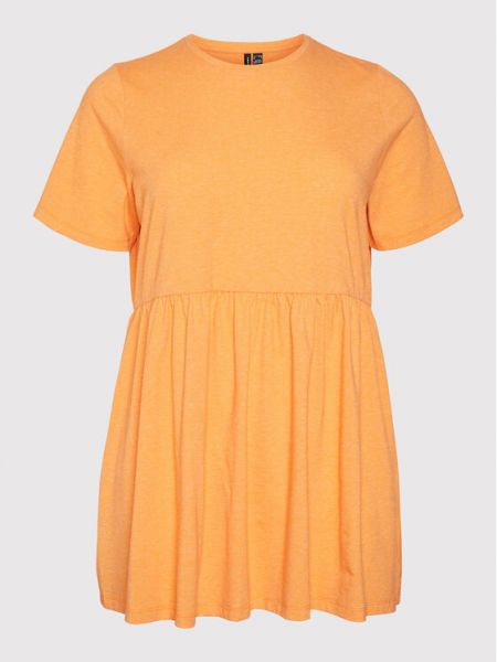 Šaty Vero Moda Curve, oranžová