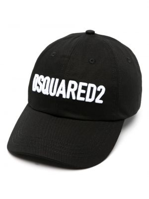 Haftowana czapka z daszkiem bawełniana Dsquared2