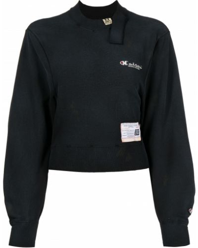 Brodert sweatshirt Maison Mihara Yasuhiro blå