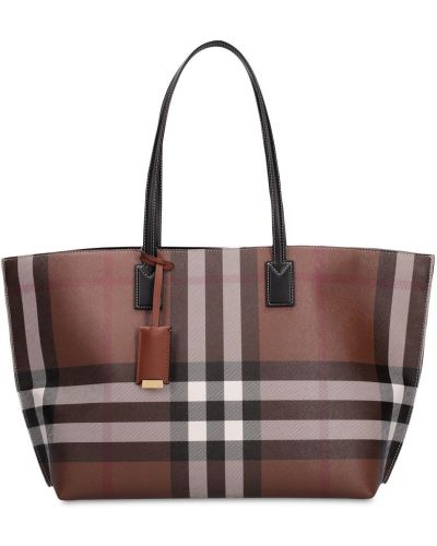 Nakupovalna torba s karirastim vzorcem Burberry