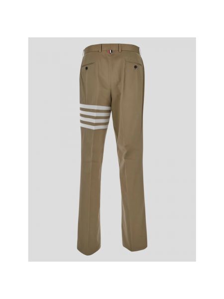 Pantalones chinos de algodón Thom Browne marrón