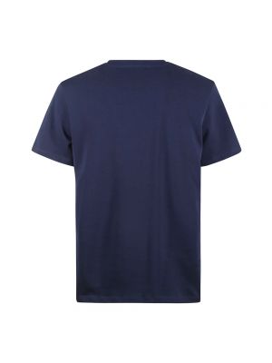 Koszulka bawełniana A.p.c. niebieska