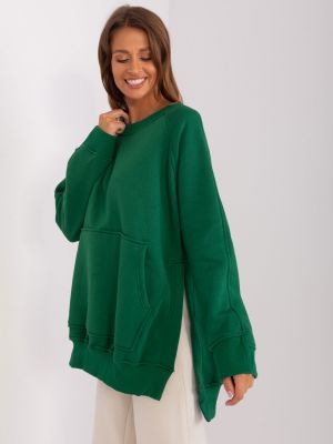 Bluza z kapturem Fashionhunters zielona