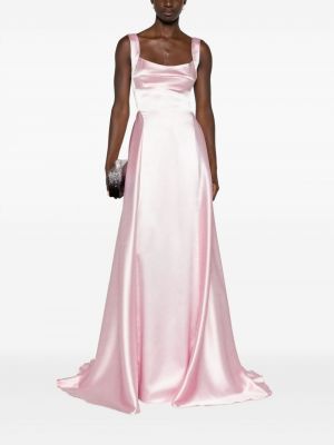 Saténové večerní šaty bez rukávů Atu Body Couture růžové