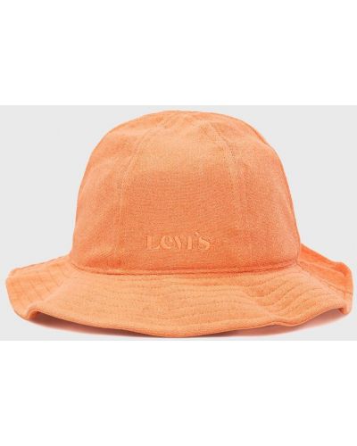 Bombažni klobuk Levi's® oranžna