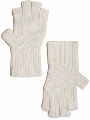 Rękawiczki bez palców Khaite, biały