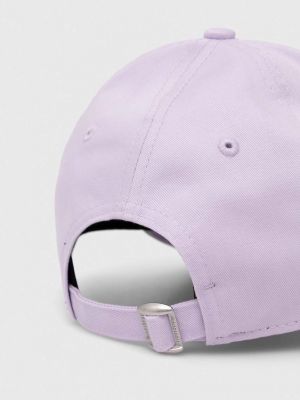 Șapcă din bumbac New Era violet