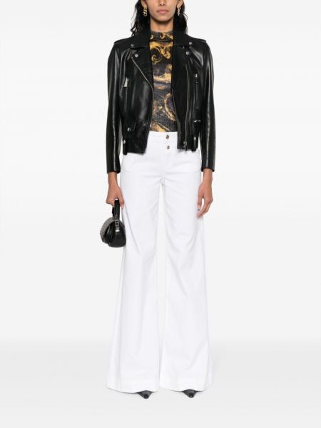 Brīva piegriezuma džinsi Versace Jeans Couture balts
