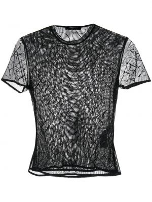 Mesh t-skjorte Blumarine svart