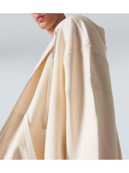 Bluza z kapturem bawełniana Rick Owens biała