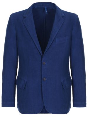 Льняной пиджак 120% Lino синий