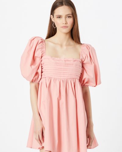 Košeľové šaty Abercrombie & Fitch ružová