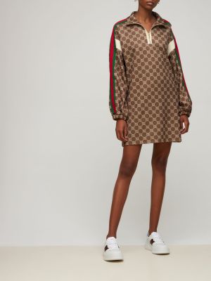 Jersey mini ruha nyomtatás Gucci