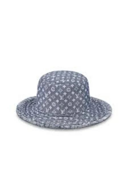 Chapeau en coton Louis Vuitton Vintage bleu