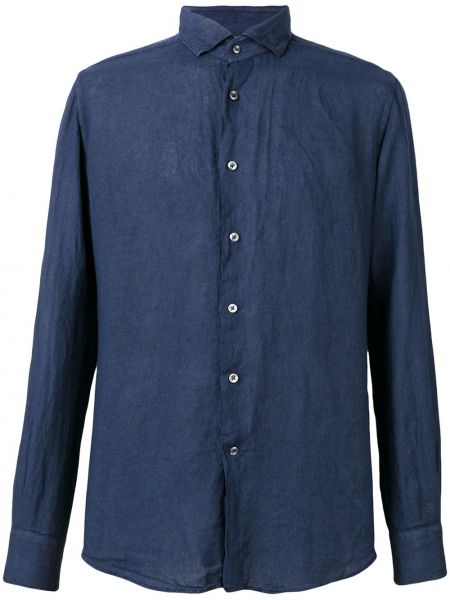 Camisa slim fit Glanshirt azul