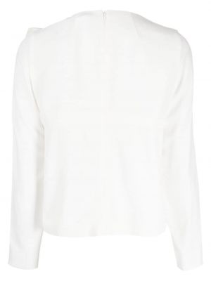 T-shirt mit schleife mit reißverschluss Paule Ka weiß