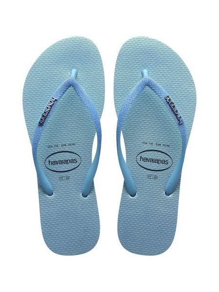Sandale cu toc slim fit cu toc plat Havaianas albastru