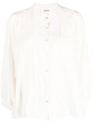 Памучна блуза на райета Ba&sh бяло