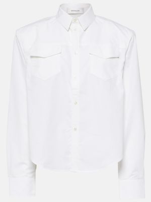 Памучна риза Wardrobe.nyc бяло