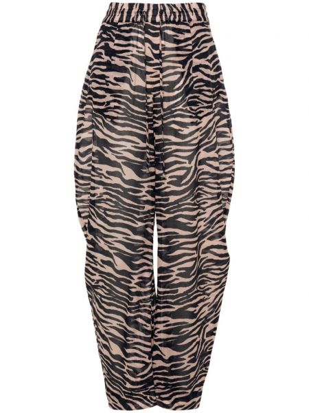Pantaloni cu imagine cu model zebră The Attico